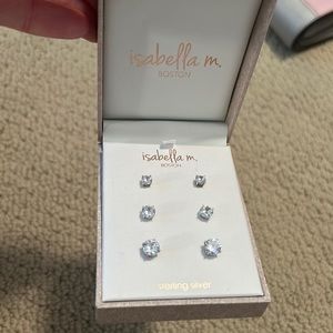 Isabella M Boston 3 piece earrings set